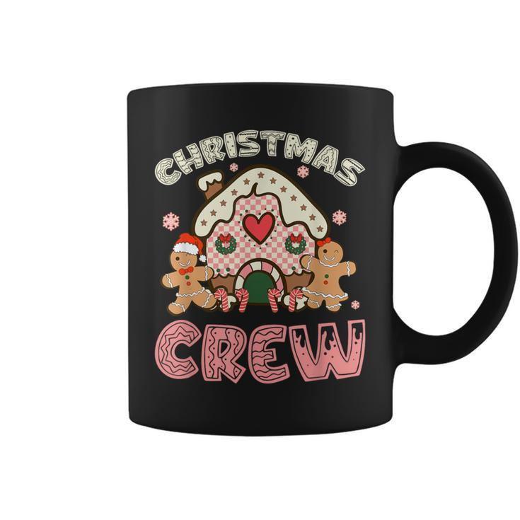 Christmas Crew Gingerbread In Candy House Cute Xmas Coffee Mug