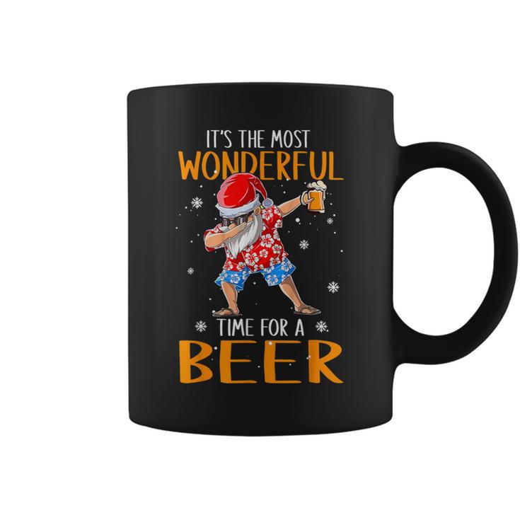 Christmas In July Santa Hawaiian Wonderful Beer Lover Coffee Mug