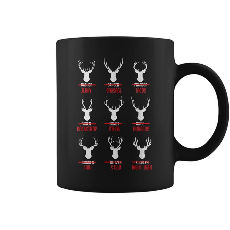 Christmas Santa Reindeer List Pajamas For Deer Hunters Coffee Mug