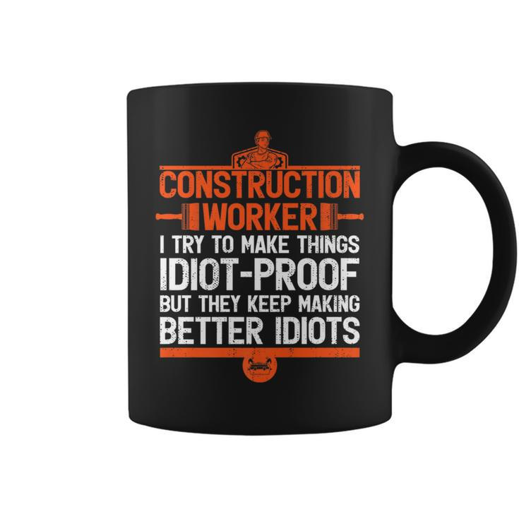 Construction For Dad Construction Worker Coffee Mug