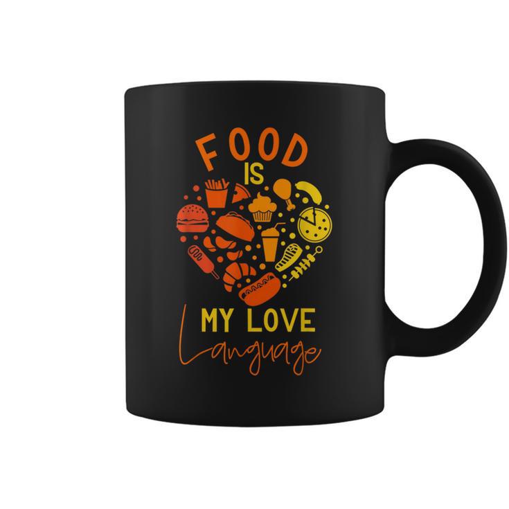 Cook Chef Foodie Retro Food Is My Love Language Coffee Mug