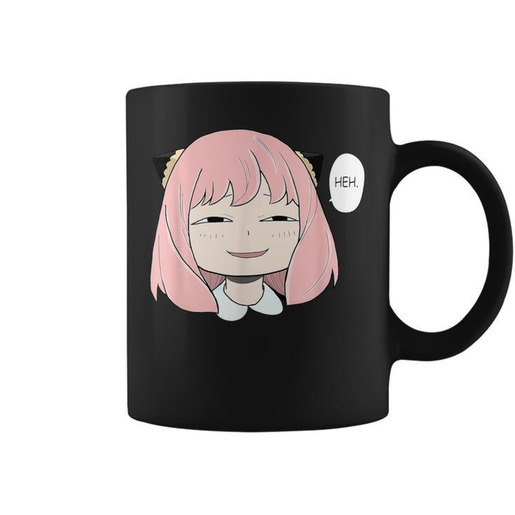 A Cute Girl Emotion Smile Heh For Family Holidays Coffee Mug