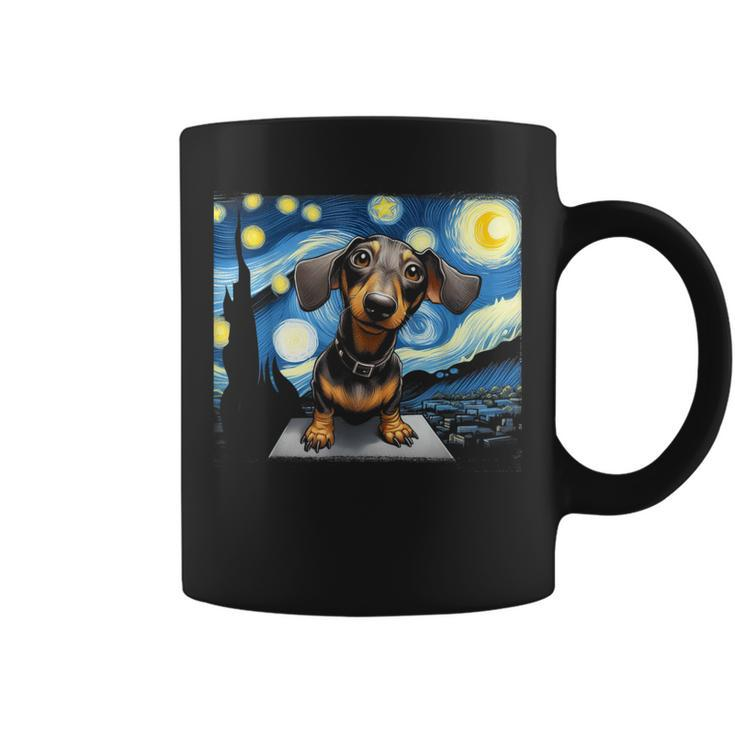 Dachshunds Sausage Dogs In A Starry Night Coffee Mug