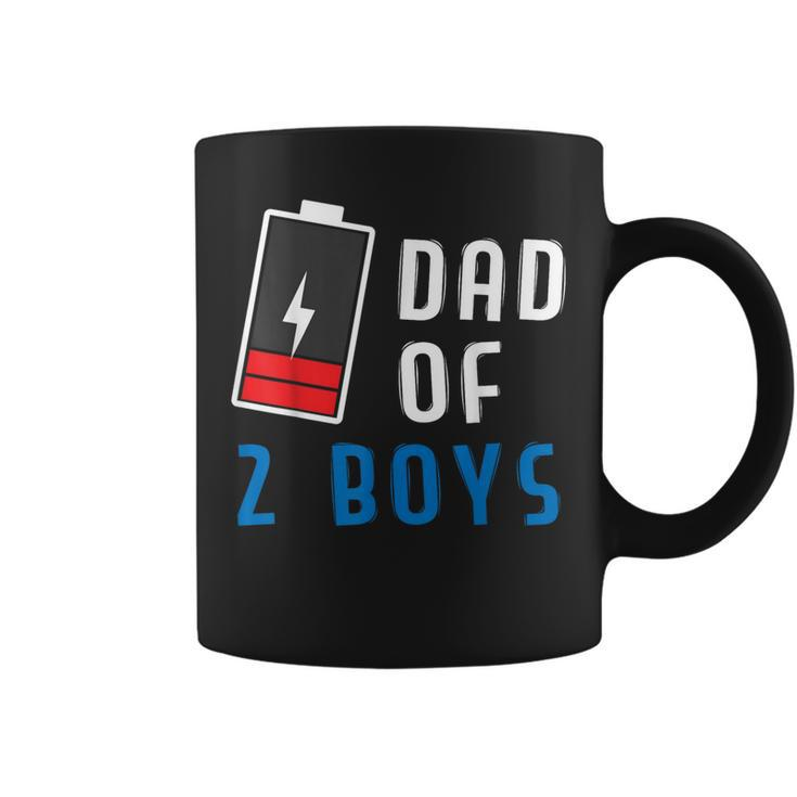Dad Of 2 Boys Father's Day Coffee Mug