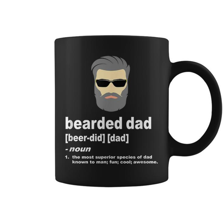 Dad Bearded Dad Silver Fox Or Gray Hair Coffee Mug