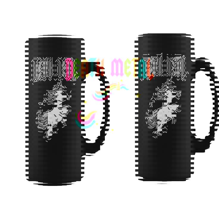 Death Metal Unicorn Cute Rock Music Band Coffee Mug