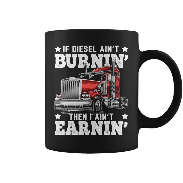 Diesel Trucker Big Rig Semi Trailer Truck Driver Coffee Mug