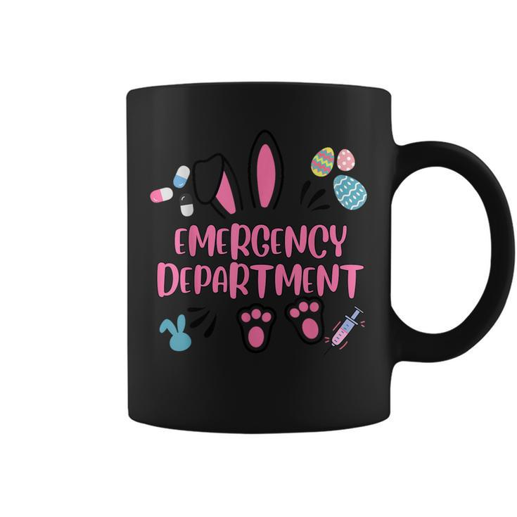 Emergency Department Rabbit Bunny Happy Easter Eggs Coffee Mug