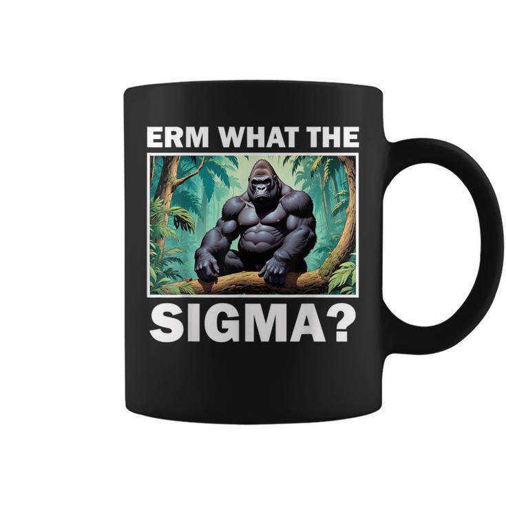 Erm What The Sigma Ironic Meme Brainrot Quote Coffee Mug