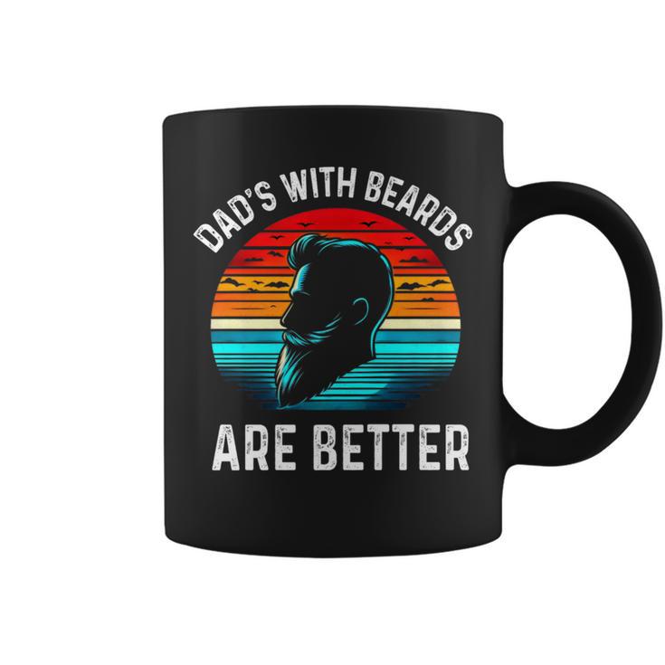 Father's Day Dads With Beards Are Better Sunset Coffee Mug