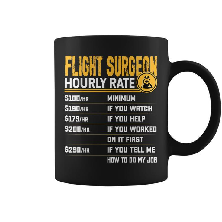 Flight Surgeon Hourly Rate Flight Doctor Physician Coffee Mug