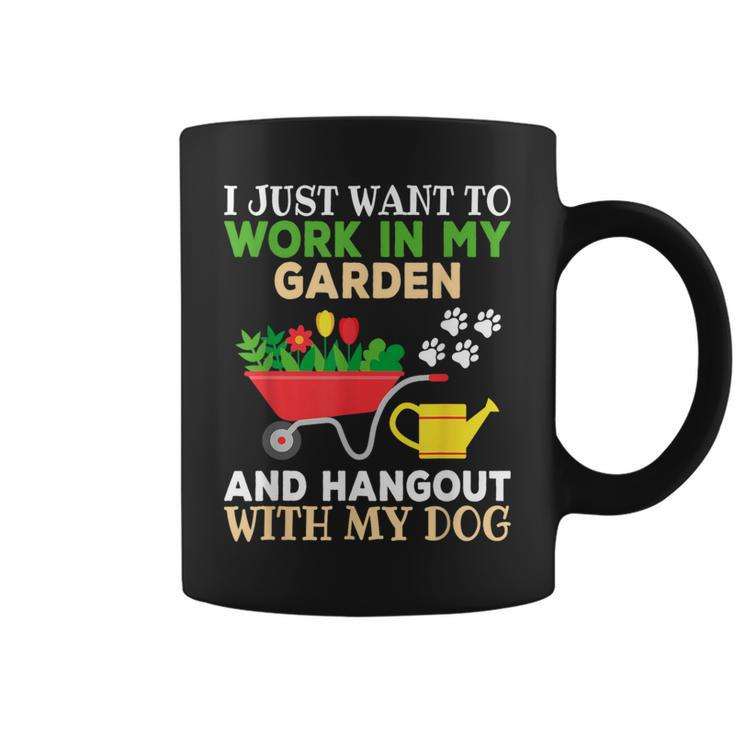 Gardening Dog Lover Gardener Garden Plants Coffee Mug