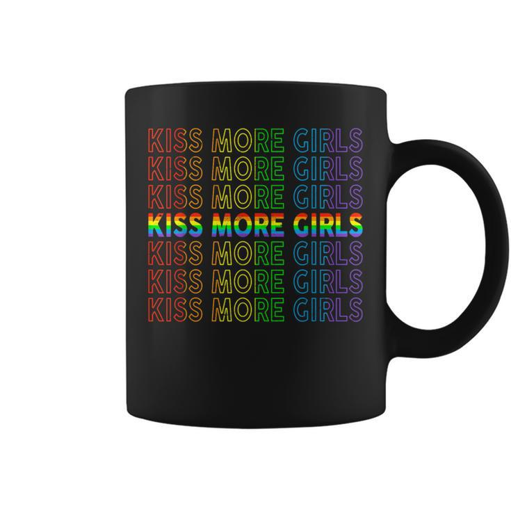 Gay Lesbian Pride Lgbt Kiss More Girls Feminist Pride Coffee Mug