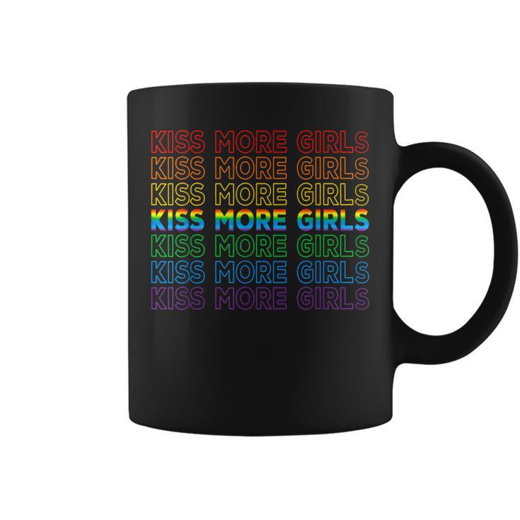 Gay Lesbian Pride Lgbt Lovers Feminist Kiss More Girls Coffee Mug