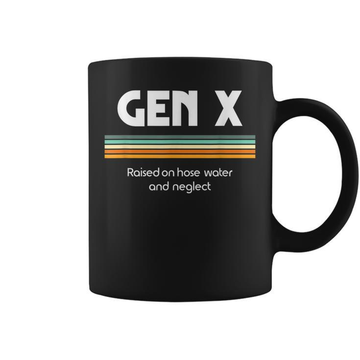 Gen X Raised On Hose Water And Neglect 1980S Style Coffee Mug
