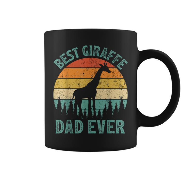 Giraffe Vintage Best Giraffe Dad Ever Father's Day Coffee Mug