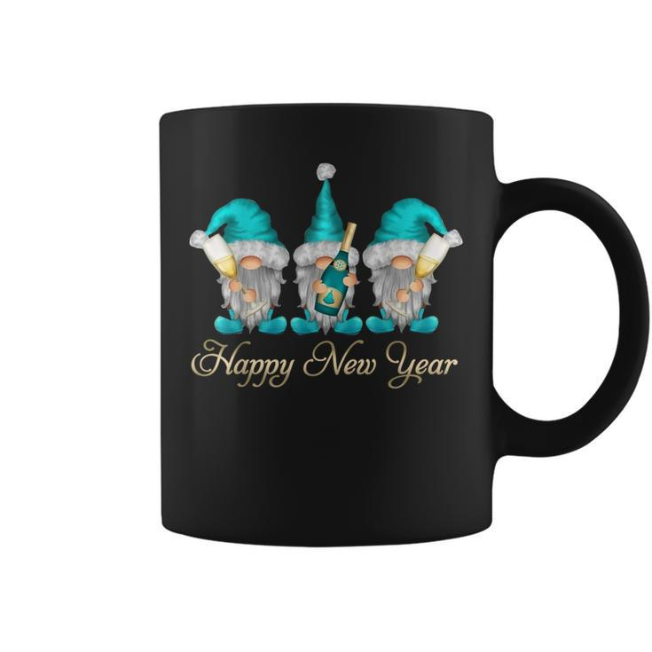 Gnomes Wine Drinking Happy New Year Western Gnomes Coffee Mug