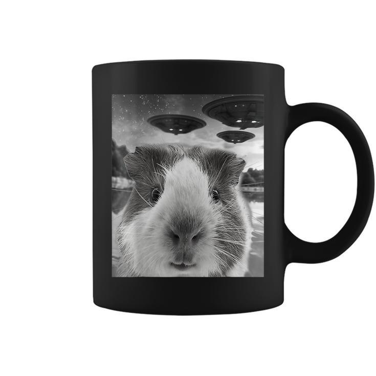 Guinea Pig Selfie With Ufos For Guinea Pig Lover Coffee Mug