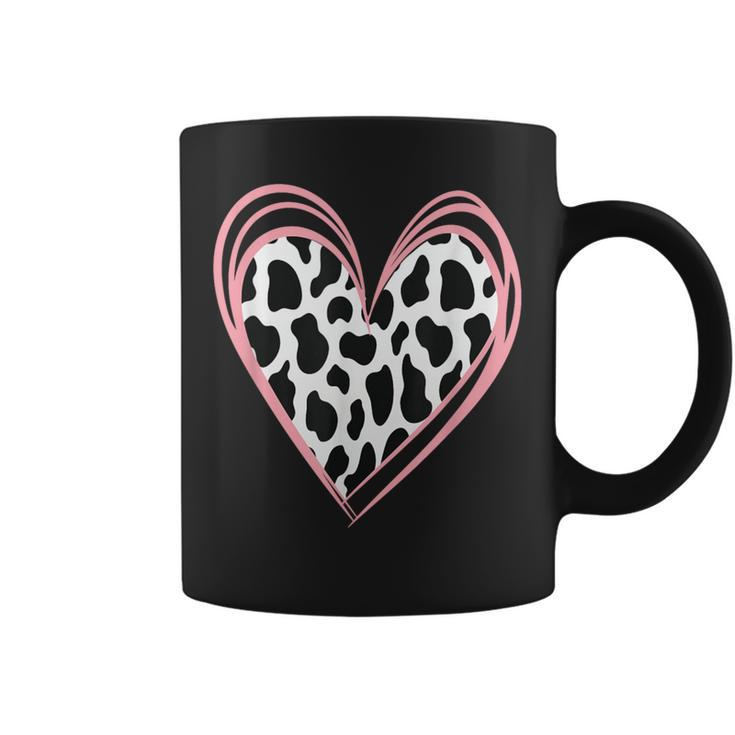 Heart Shaped Cow For Cow Lovers Happy Valentine's Day Coffee Mug