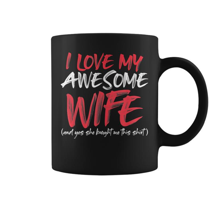 Husband Saying Awesome From Wife For Fathers Day Coffee Mug