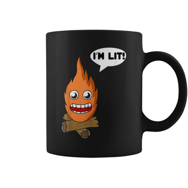 I'm Lit Campfire Bonfire Camping New Coffee Mug