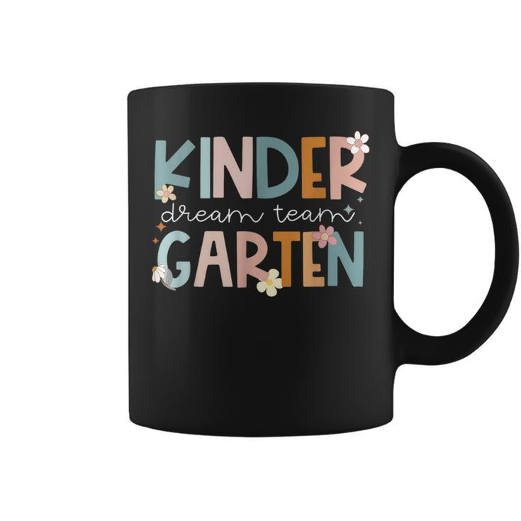 Kindergarten Dream Team Groovy Teacher Back To School Coffee Mug