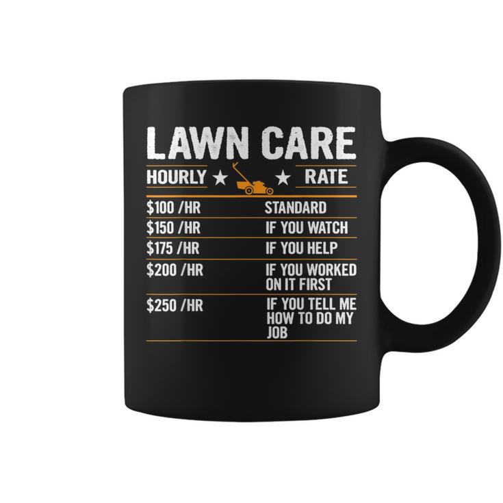 Lawn Care Hourly Rate Labor Rates Co-Workers Coffee Mug