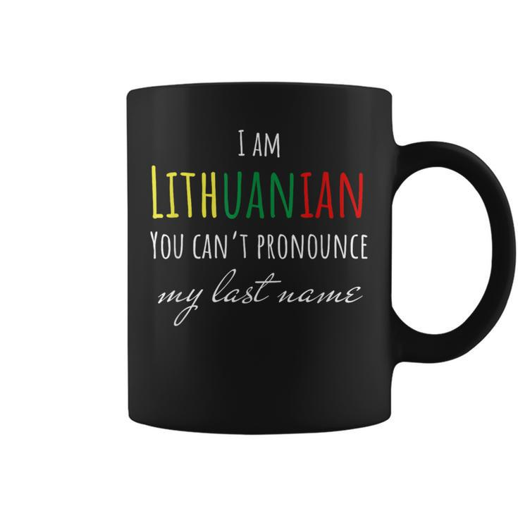 Lithuanian Lithuania You Can’T Pronounce My Last Name Coffee Mug