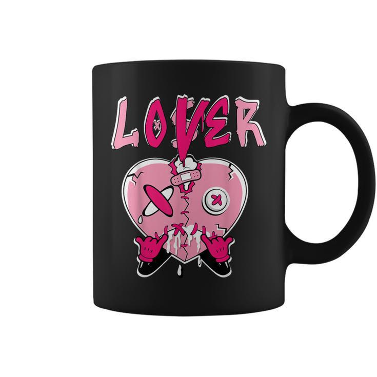 Loser Lover Pink Drip Heart Matching For Women Coffee Mug