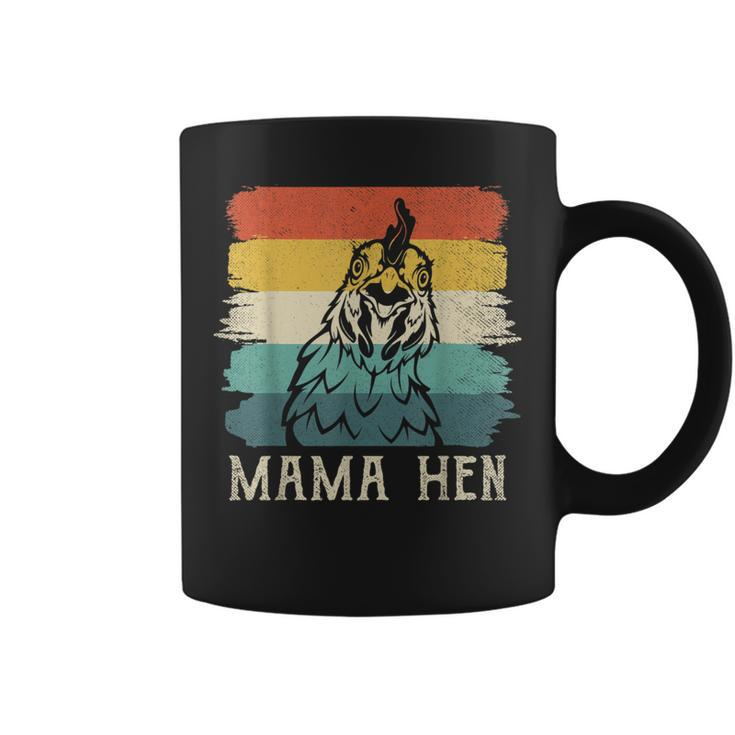 Mama Hen Apparel Vintage Retro Chicken Mom Mother Coffee Mug