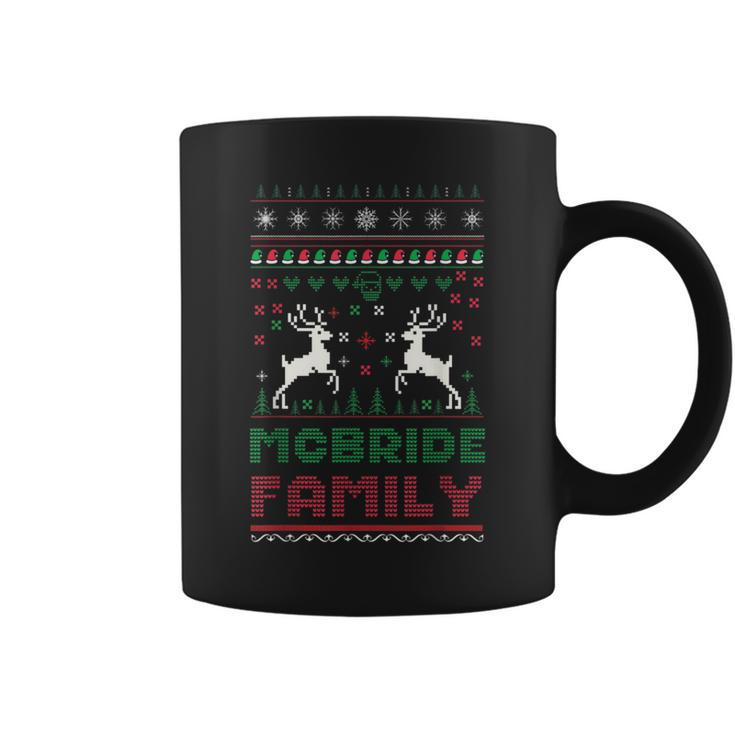 Matching Ugly Christmas Family Name Mcbride Coffee Mug