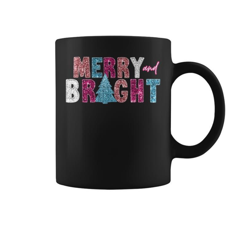 Merry And Bright Christmas Sparkle Family Xmas Pajamas Coffee Mug