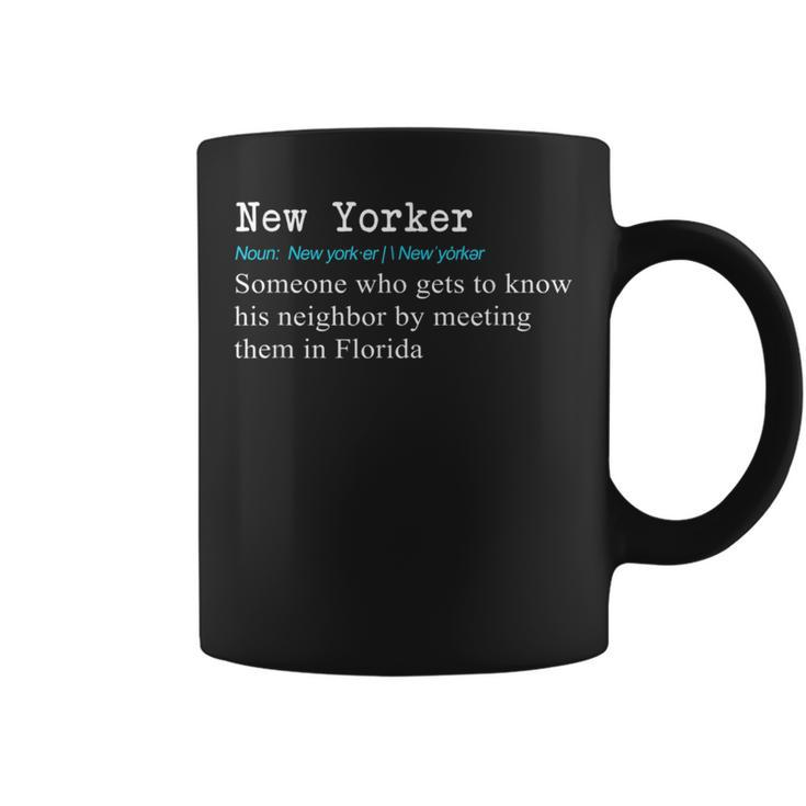 New Yorker Dictionary Definition Coffee Mug