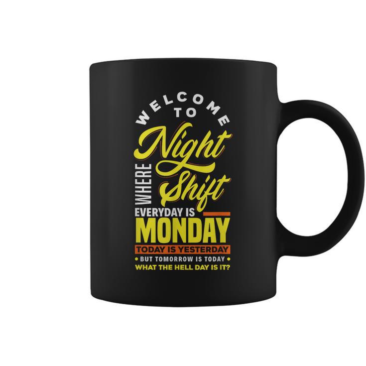 Night Shift Worker Overnight Shift Pun Coffee Mug