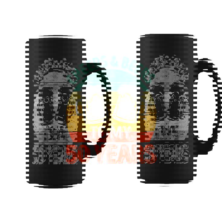 Old Drinker 50Th Cheers And Beers To My 50 Years Coffee Mug