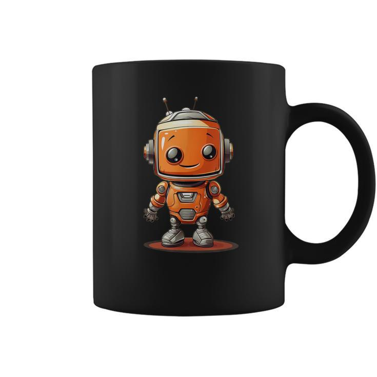 Orange Robot Boy Costume Coffee Mug