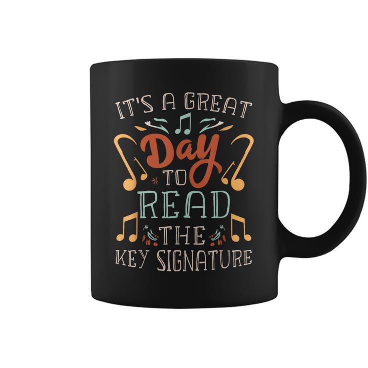 Orchestra Director Great Day To Read The Key Signature Coffee Mug