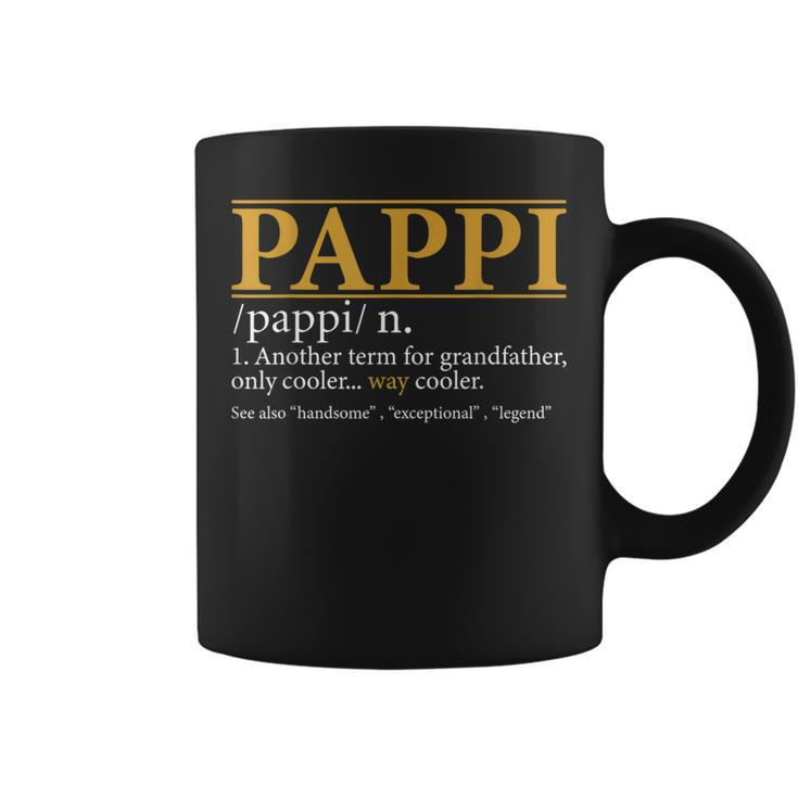 Pappi Definition Fathers Day Grandpa Coffee Mug