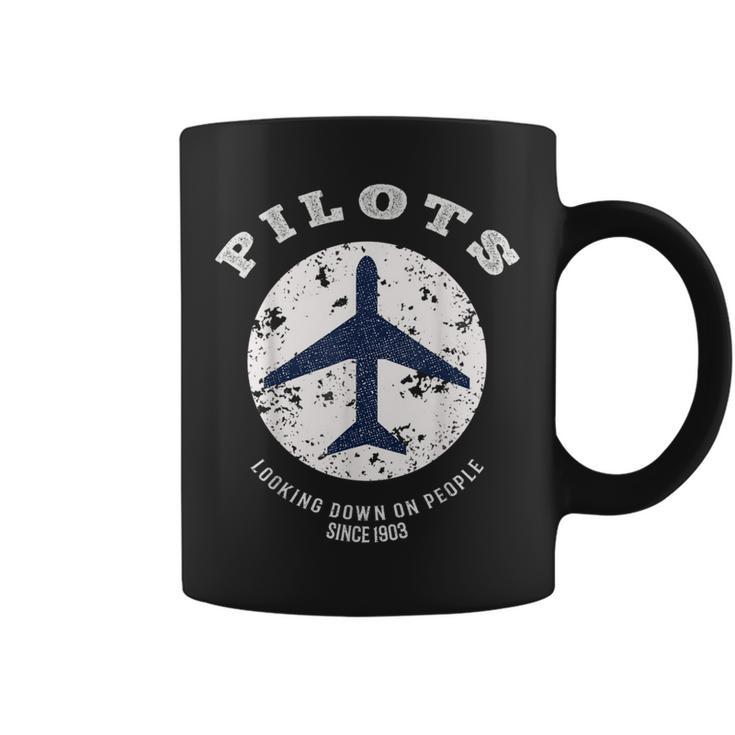 Pilot Quote Retro Airplane Vintage Aircraft Aviators Coffee Mug