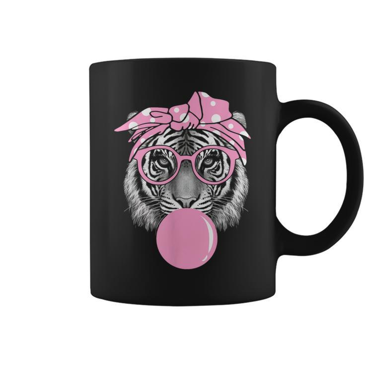 Pink Tiger For Girl Glasses & Pink Bubble Gum Coffee Mug