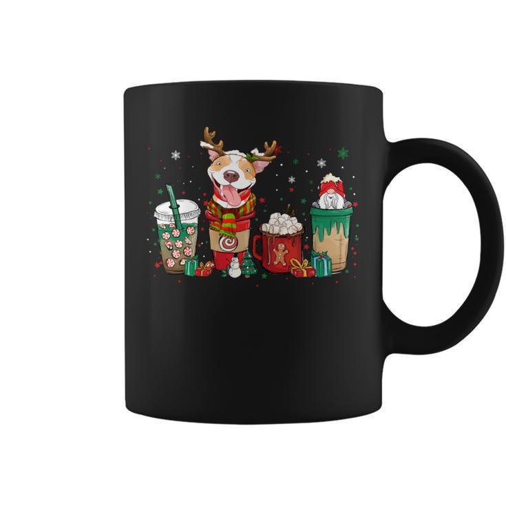 Pitbull Dog Coffee Lover Latte Christmas Coffee Mug