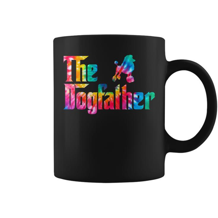 Poodle Dogfather Tie Dye Father's Day Coffee Mug