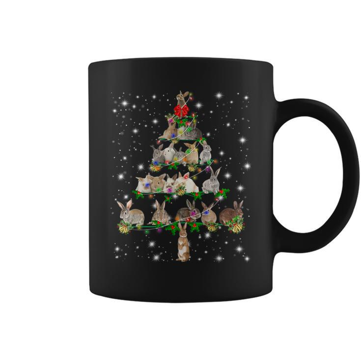 Rabbits Christmas Tree Ornament Decor Coffee Mug