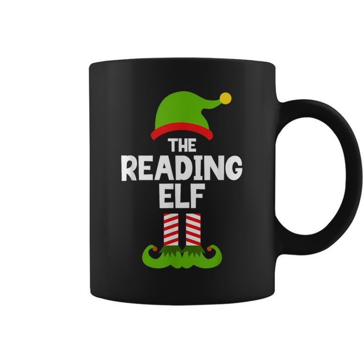 The Reading Elf Christmas Matching Party Book Reader Coffee Mug