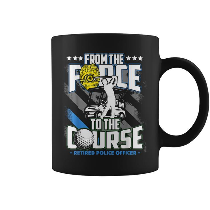 Retired Police Officer Golf Retirement Coffee Mug