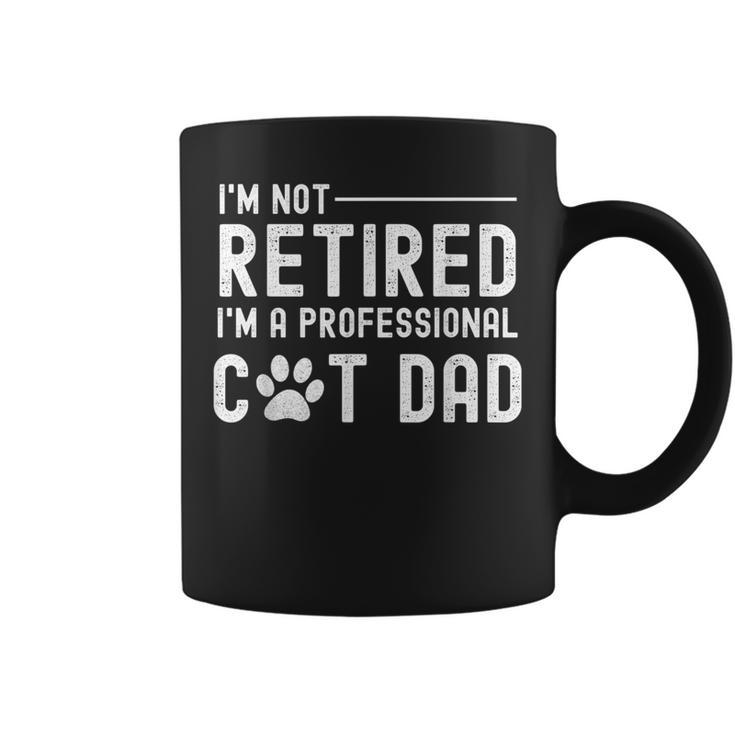 Retired Professional Cat Dad Cat Lover Kitten Senior Coffee Mug