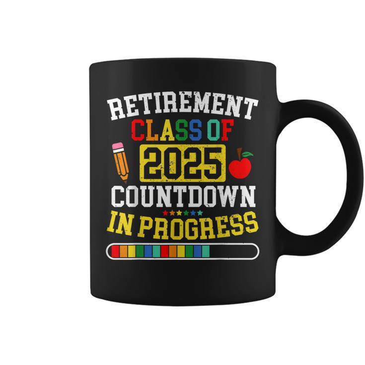 Retirement Class Of 2025 Countdown In Progress Teacher Coffee Mug