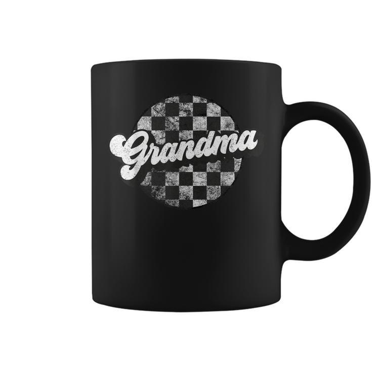 Retro Checkered Grandma Race Vintage Matching Family Coffee Mug