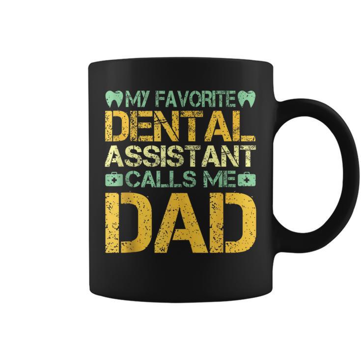 Retro Dentist Dad Father Dental Assistant Father’S Day Coffee Mug