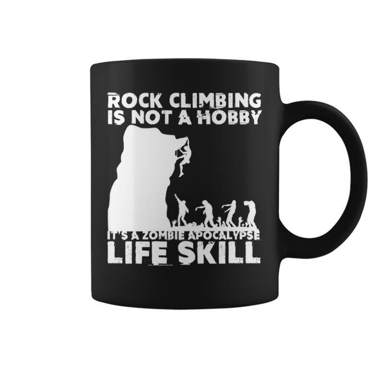 Rock Climber For Men Women Cool Zombie Climbing Coffee Mug